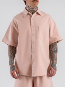 Coordinato over con Camicia MM+Jorts con coulisse L815500 Pink (3)