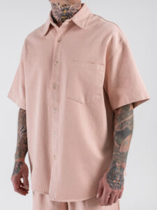 Coordinato over con Camicia MM+Jorts con coulisse L815500 Pink (5)