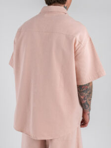 Coordinato over con Camicia MM+Jorts con coulisse L815500 Pink (6)