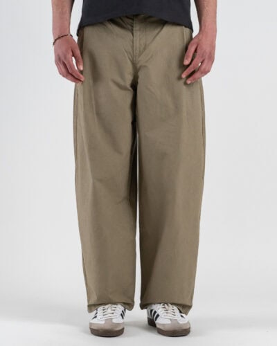 DOUBLE LABEL Pantalone balloon in cotone ripstop con coulisse in vita GLW081G