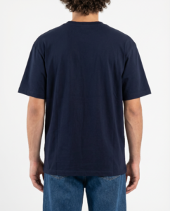 ESTASI T-shirt regular box fit TERRA Blu (2)