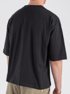 ESTASI T-shirt regular box fit TERRA Piombo (5)