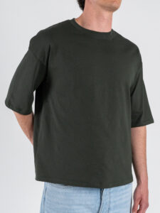 ESTASI T-shirt regular box fit TERRA Salvia (4)