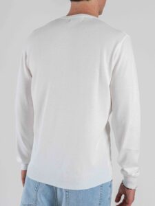 GIANNI LUPO Maglia girocollo leggera in viscosa GL512S White (5)