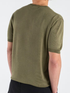 GIANNI LUPO Maglia girocollo regular in viscosa GL510S Military (5)