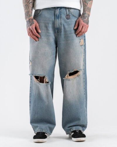 IMPERIAL Jeans balloon fit sabbiato con rotture P860150007
