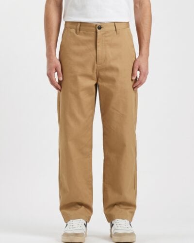IMPERIAL Pantalone baggy in cotone elasticizzato PE6FLCD Cammello