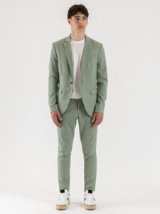 IMPERIAL Pantalone chinos da abito con gamba lunga PD3JLBQ Salvia (1)