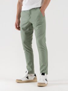 IMPERIAL Pantalone chinos da abito con gamba lunga PD3JLBQ Salvia (4)