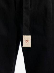 NUSA Pantalone relax con pences e coulisse in vita Black (1)
