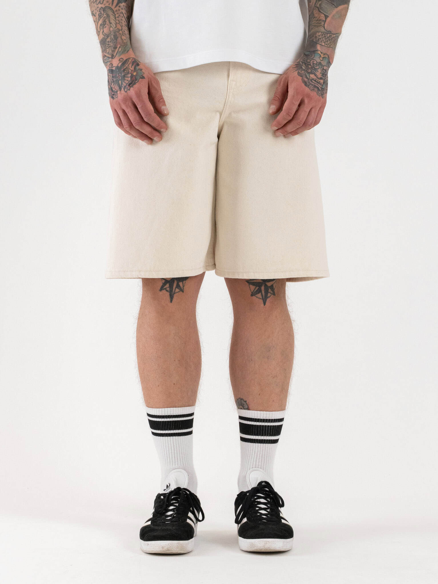 ONLY&SONS Bermuda in jeans baggy REMI 22038437 Ecru