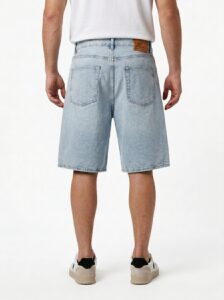 ONLY&SONS Bermuda in jeans baggy REMI 22038437 Light Blue Denim (4)