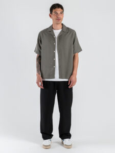 ONLY&SONS Camicia regular a MM con collo bowling PERU 22036397 Castor Grey (1)