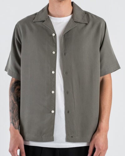 ONLY&SONS Camicia regular a M/M con collo bowling PERU 22036397 Castor Grey