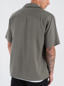 ONLY&SONS Camicia regular a MM con collo bowling PERU 22036397 Castor Grey (5)