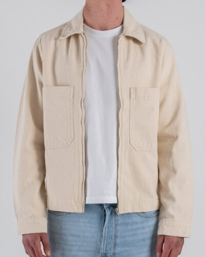 ONLY&SONS Giacchetta boxy over in cotone con tasconi e zip CASSEL 22035559 Ecru