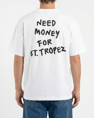 ONLY&SONS T-shirt over con scritta fronte/retro MONEY 22038283 Bright White