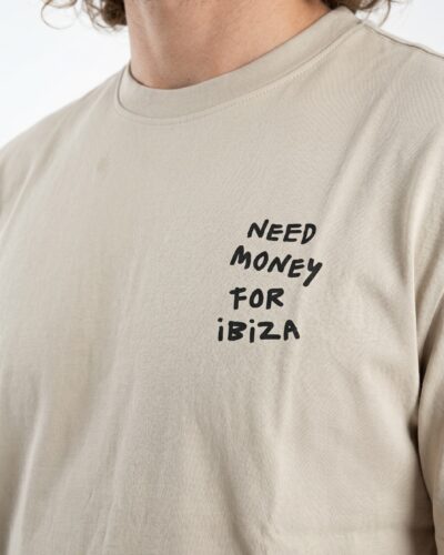 ONLY&SONS T-shirt over con scritta fronte/retro MONEY 22038283 Silver Lining