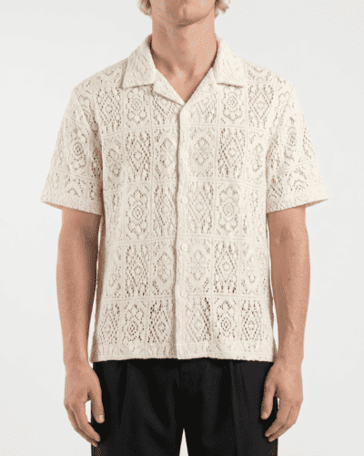 ONLY&SONS Camicia crochet regular a mezza manica AVON 22037987 Antique White