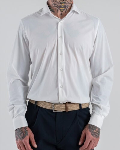 OVER-D Camicia regular con colletto OC1S2S6C36 Bianco