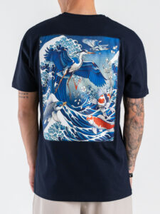 V2 T-shirt regular con stampa sul retro CARPE Blu (1)