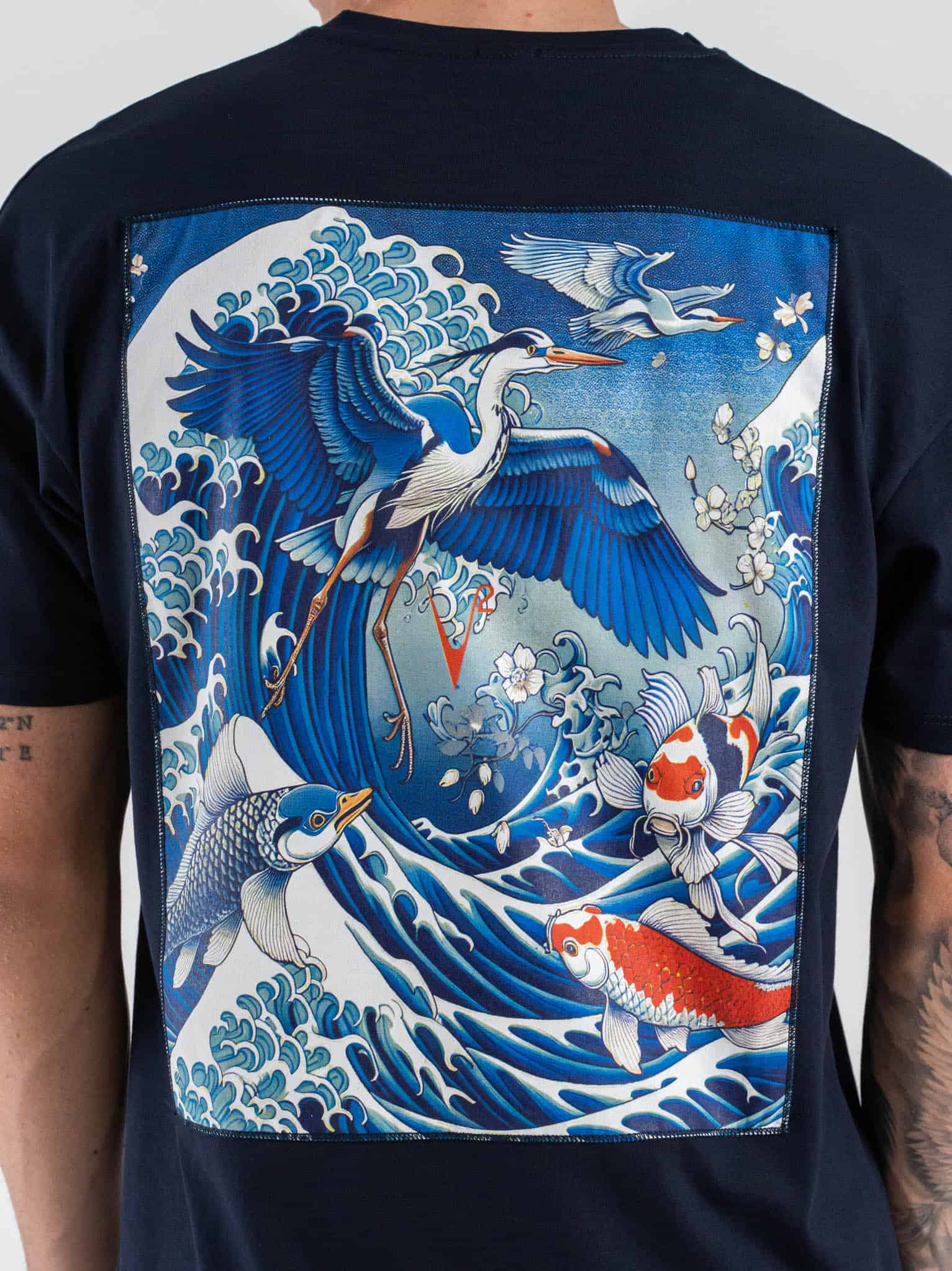 V2 T-shirt regular con stampa sul retro CARPE Blu