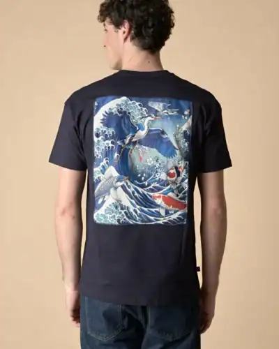 V2 T-shirt regular con stampa sul retro CARPE Blu