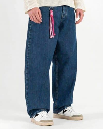 ESTASI Jeans balloon con Scooby-Doo Arancio fluo/azzurro NICO PAZ Blu