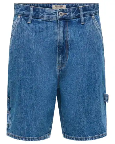 ONLY&SONS Bermuda in jeans carpenter FADE 22038239 Medium Blue Denim