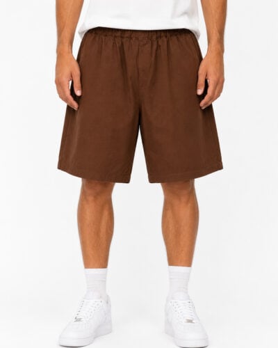 IMPERIAL Jorts over da coordinato in cotone leggero con elastico in vita e tasca posteriore D9090BRM3 Moro