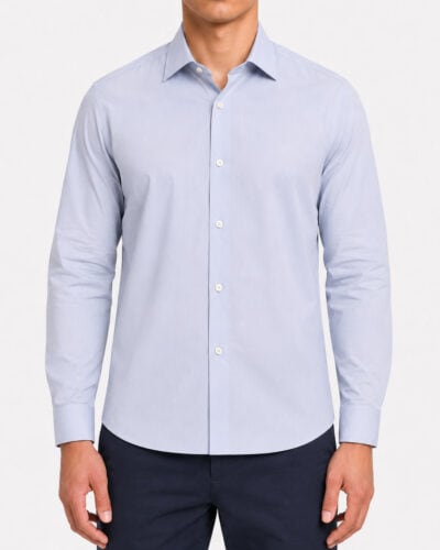 IMPERIAL Camicia regular in cotone con colletto C6407E452 Azzurro