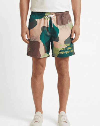 BERNA Costume corto fantasia Camouflage con logo 261346