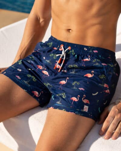 TERLAMIRA Costume corto con stampa TROPICALE 010