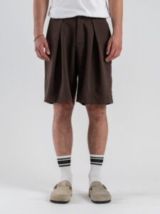 Coordinato over con Giacca MM un petto e mezzo + Jorts GR584 Moro (6)