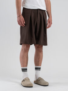 Coordinato over con Giacca MM un petto e mezzo + Jorts GR584 Moro (7)