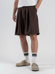 Coordinato over con Giacca MM un petto e mezzo + Jorts GR584 Moro (8)