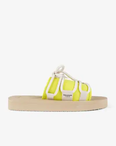 DUALSCAPE Ciabatte unisex con cordini intrecciati gomma URBANTIDE C17 Lime