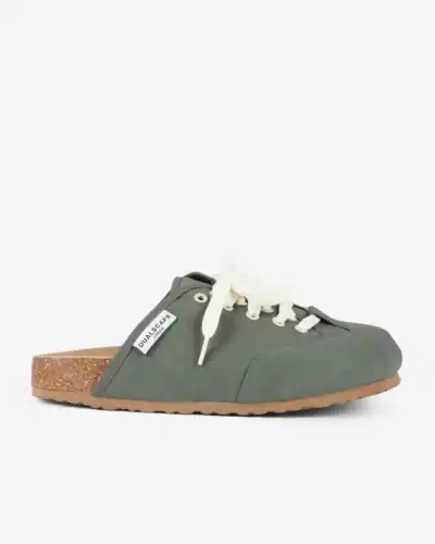 DUALSCAPE Sabot unisex in pelle con lacci VELVERA C09 Verde
