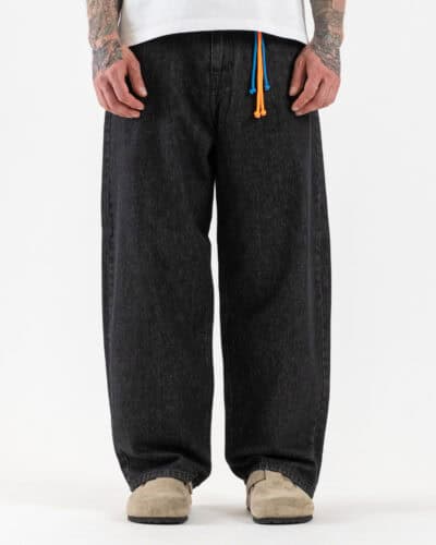 ESTASI Jeans balloon con Scooby-Doo Arancio fluo/azzurro NICO PAZ Washed Black