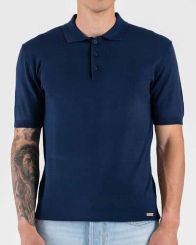 GIANNI LUPO Polo basica in tinta unita GL511S Navy