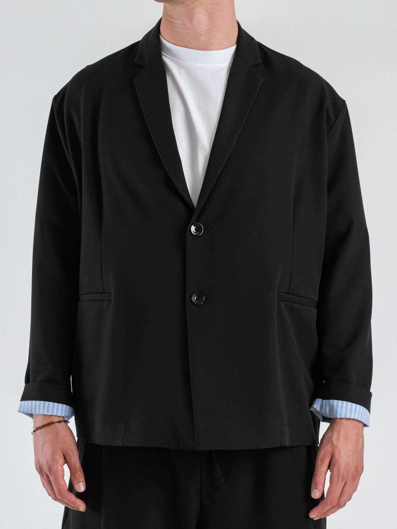 IMPERIAL Giacca boxy fit con dettaglio manica JZESLBQ Nero