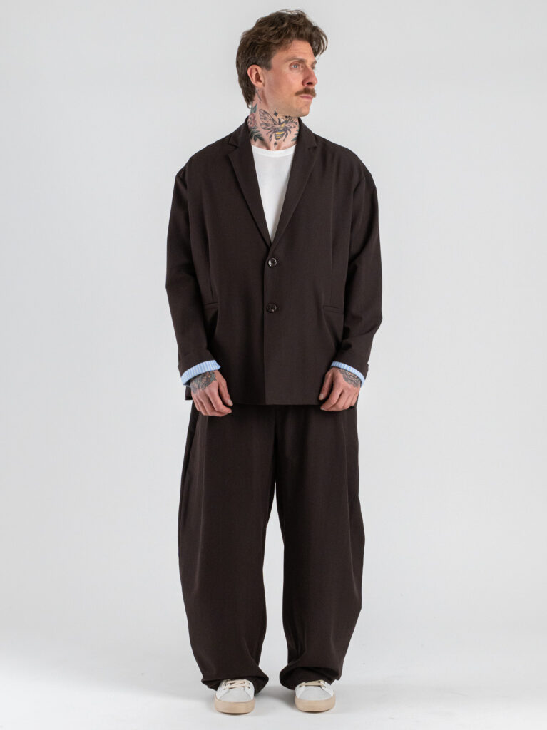 IMPERIAL Pantalone balloon fit con coulisse in vita e finta mutanda PE8JLBQ Caffe 1 Abiti
