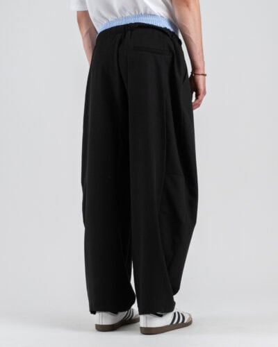 IMPERIAL Pantalone balloon fit con coulisse in vita e finta mutanda PE8JLBQ Nero