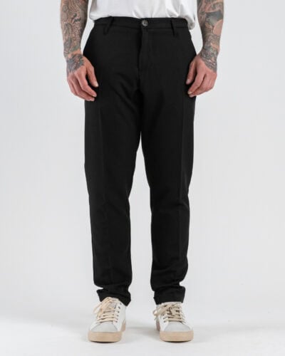 IMPERIAL Pantalone chinos da abito con gamba lunga PD3JLBQ Nero