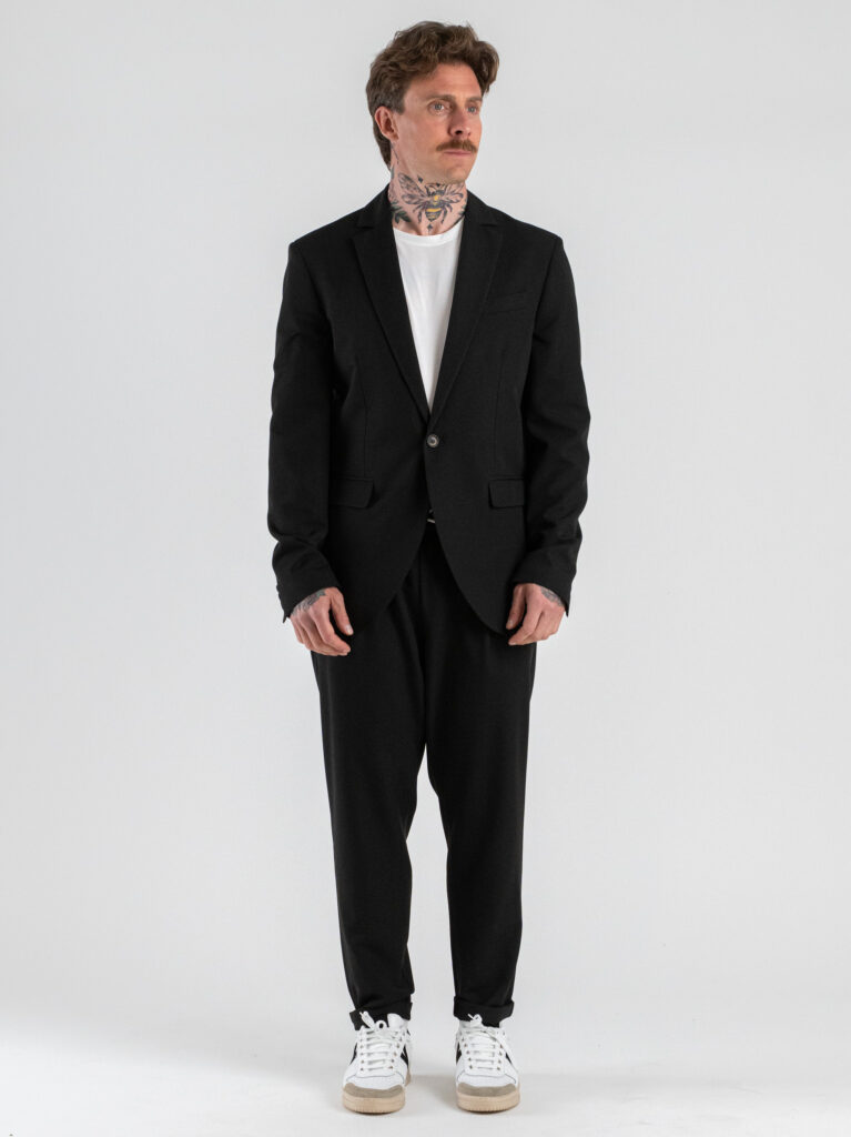 IMPERIAL Pantalone da abito con gamba morbida e coulisse in vita PC8QLBQ Nero 2 Abiti