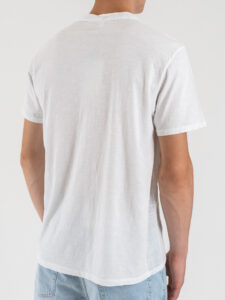 IMPERIAL T-shirt serafino in cotone con bottoni T84063P007 Bianco (3)