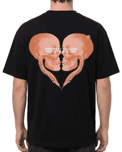 INDEPENDENT REPUBLIC T-shirt boxy fit con stampa BUKOWSKI Nero