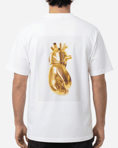 INDEPENDENT REPUBLIC T-shirt boxy fit con stampa GLOVER Bianca