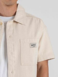 ONLY&SONS Camicia boxy fit da coordinato a MM con bottoni e tasconi frontali ZEALAND 22038346 Ecrù (3)