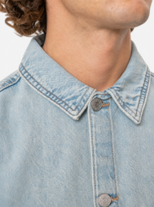 ONLY&SONS CamiciaGiacchetta over in cotone a MM con tasche frontali ALP 22036036 Medium Blue DenTinted (4)